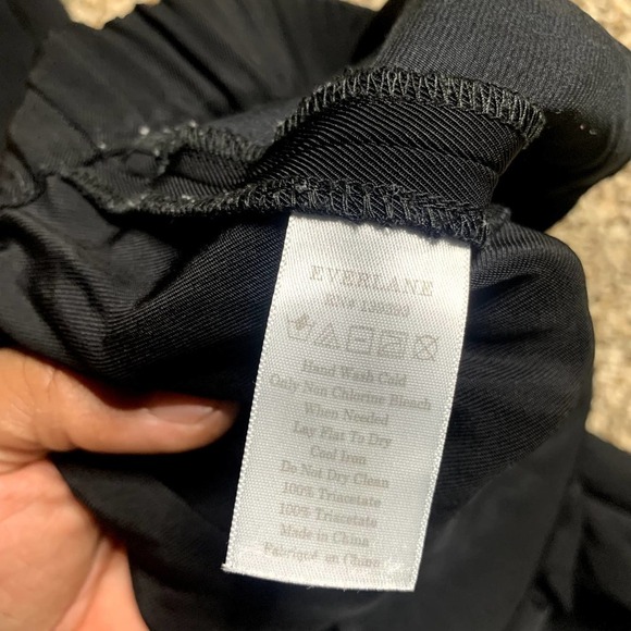 Everlane Womens Black Japanese GoWeave Jogger Pants Zip Gold Zipper Size 6 - Picture 10 of 11